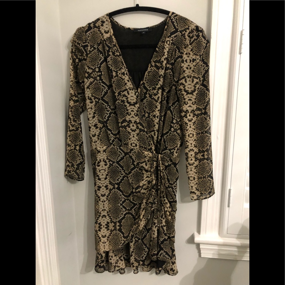 Snakeprint mini dress